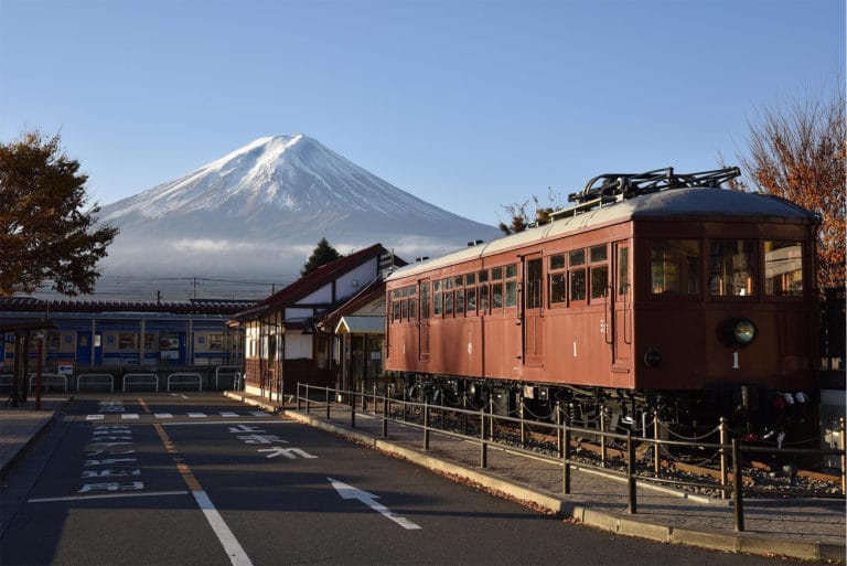 tourjp by monaka kawaguchiko station mt fuji vintage train mo 1 retro atmosphere yamanashi