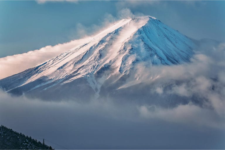 tourjp by monaka mount fuji peak snow plume winter telephoto view from kawaguchiko yamanashi